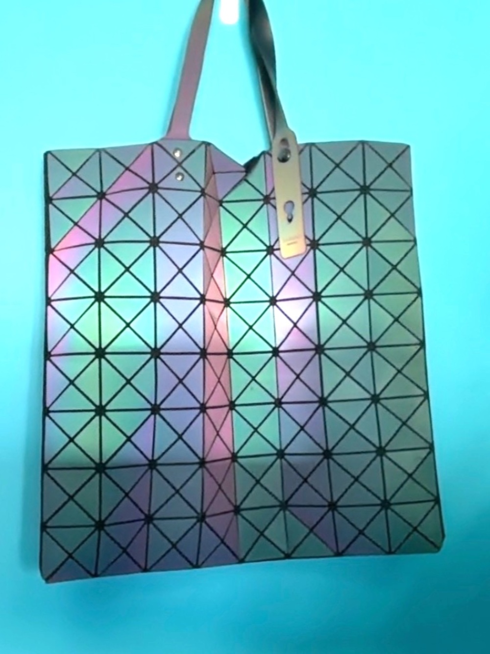 Bao Bao “Issey Miyake” Square prism TOTE Bag - 13" x 13”